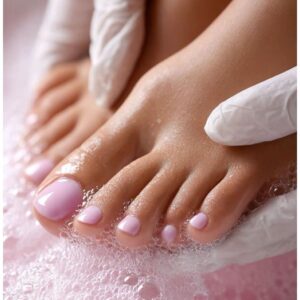 Pedícura femenina con Esmalte Tradicional